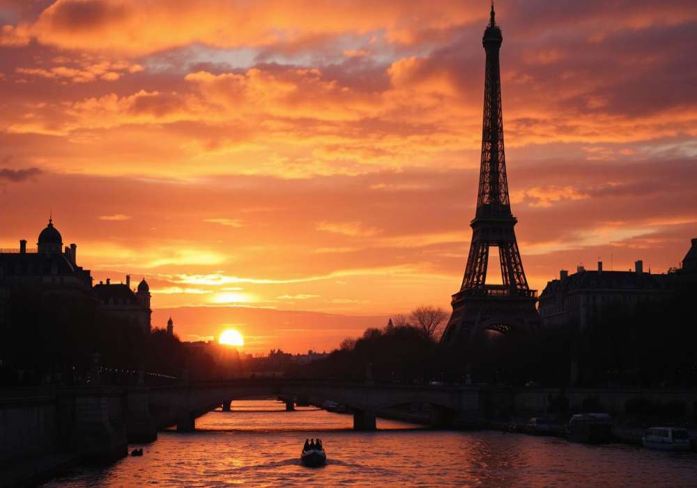 Sunset in Paris